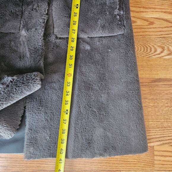 Anthropologie Kerry Reversible Faux Fur Duster Coat Jacket Size XS - Picture 8 of 9